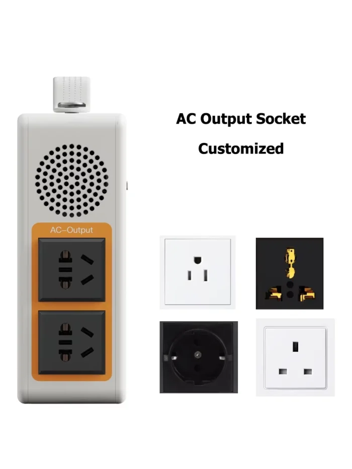 AC/DC Portable Power Station Custom AC Output Socket- [Creup Technologies]