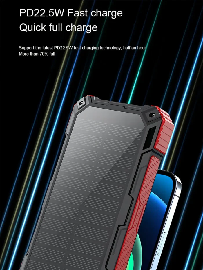 CableFree Fast Charge Solar Power Bank SPB-FC902 PD22.5W Fast Charge- [Creup Technologies]