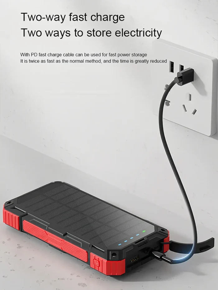 CableFree Fast Charge Solar Power Bank SPB-FC902 Two Way Fast Recharge- [Creup Technologies]