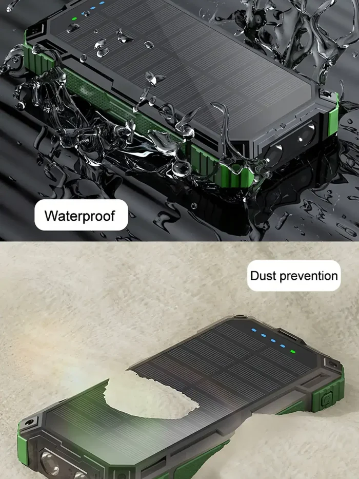 CableFree Fast Charge Solar Power Bank SPB-FC902 Waterproof and Dustproof- [Creup Technologies]