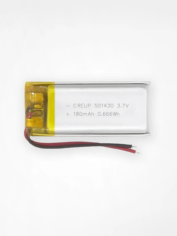 501430 3.7V 180mAh 0.666Wh Lithium Polymer Battery